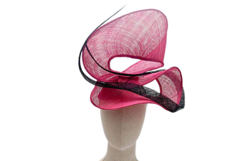 Sculptural pink hatinator
