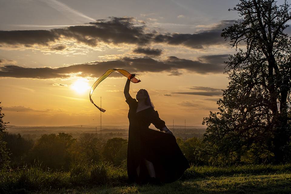 Golden Hour Festival Wedding