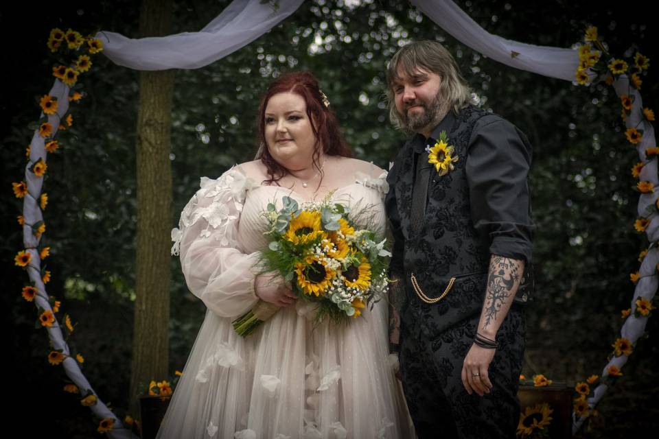 Sunflower Woodland Handfasting