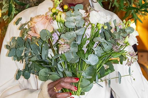 Bride and Bouquet