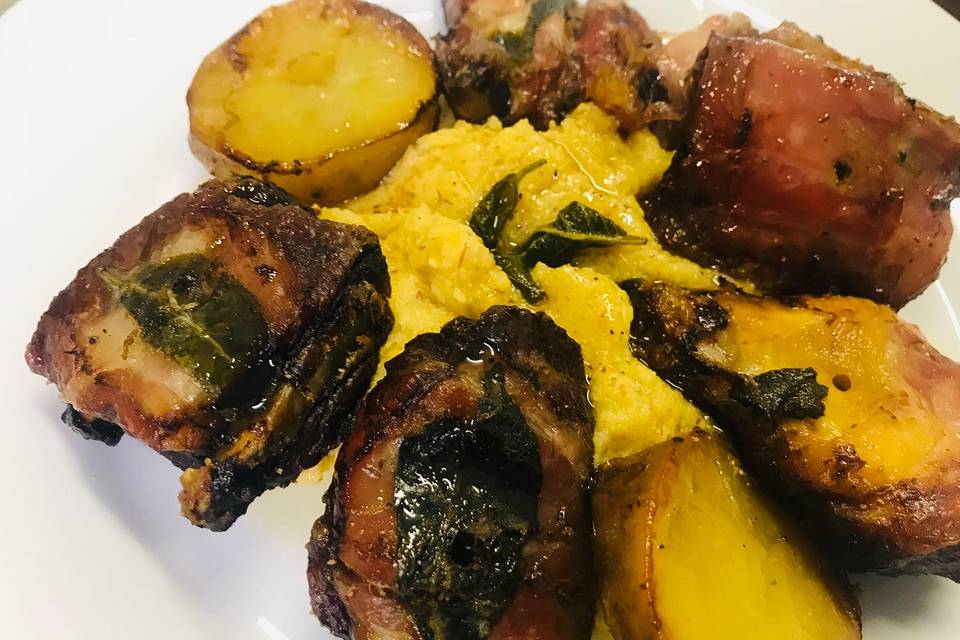 Spiedo and Polenta