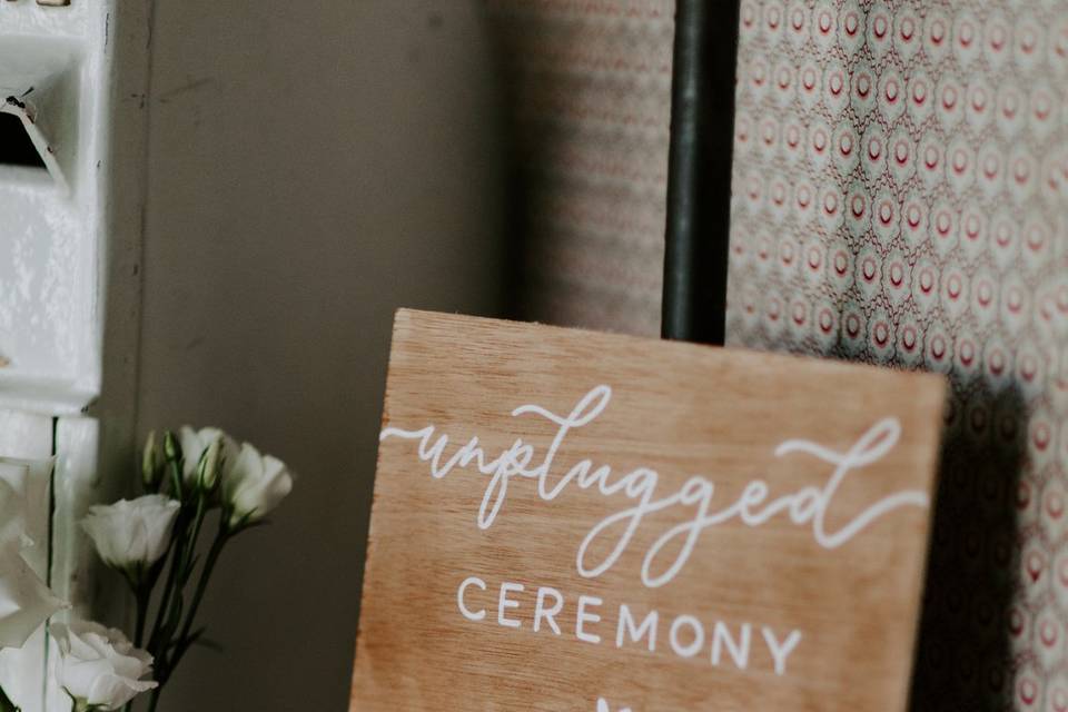 Unplugged ceremony