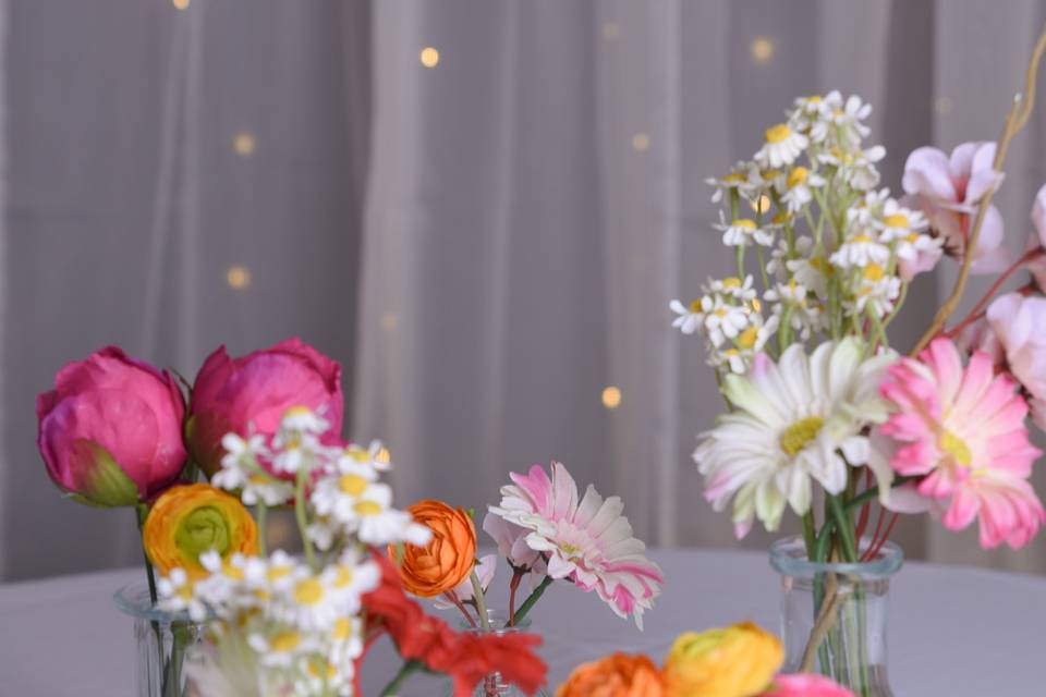 Bud Vases Centrepieces