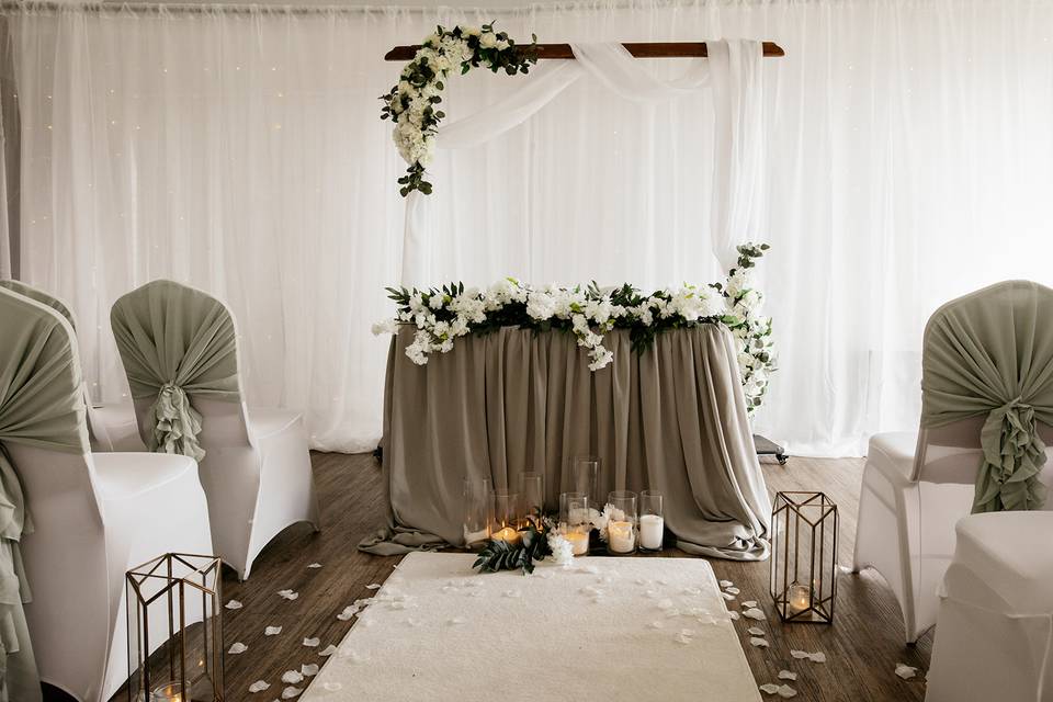 Sage green ceremony