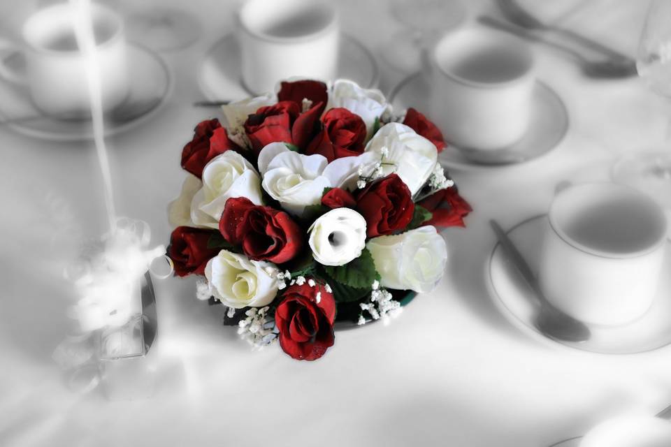 Bouquet on Table