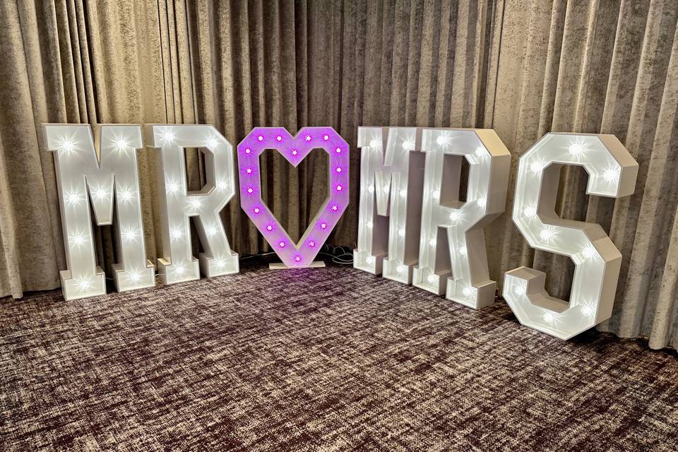 LED Letters Carlton Prestwick