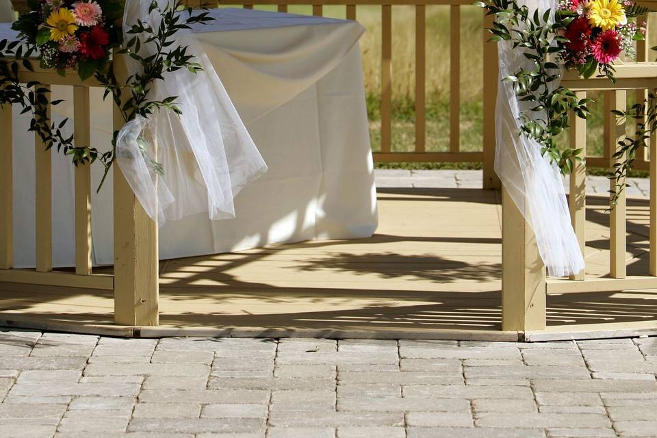 Altar for ceremony