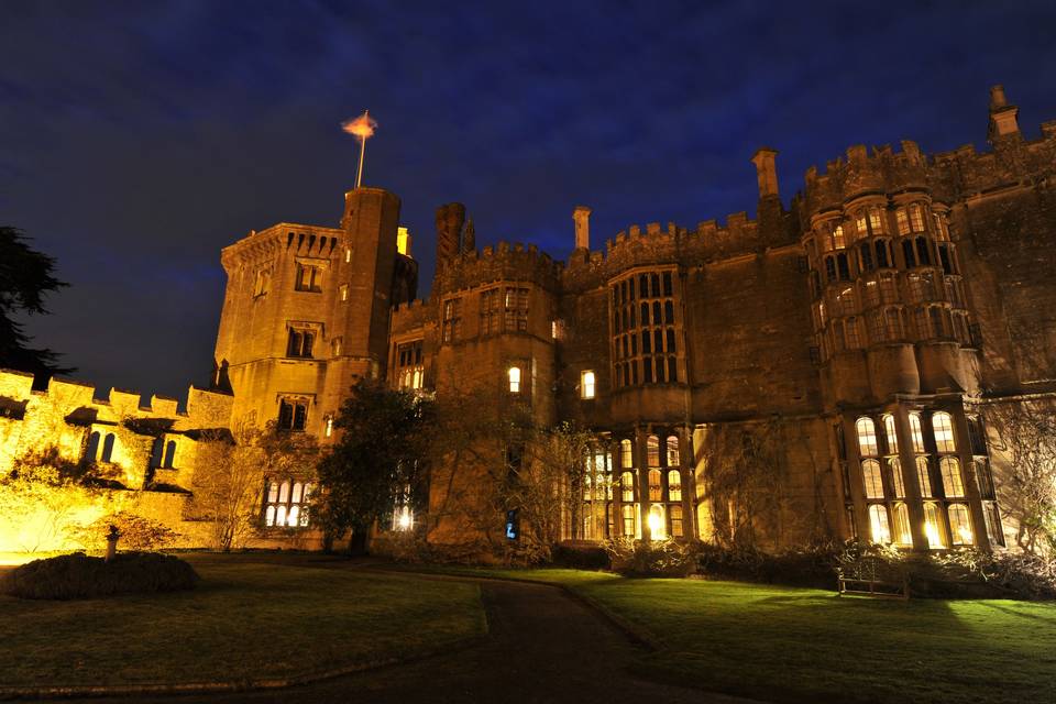 Castle at night