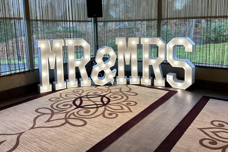 Mr & Mrs Letters Boclair