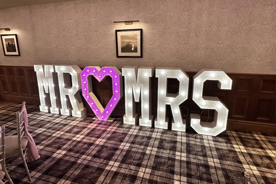 Mrs & Mrs Letters Busby Hotel