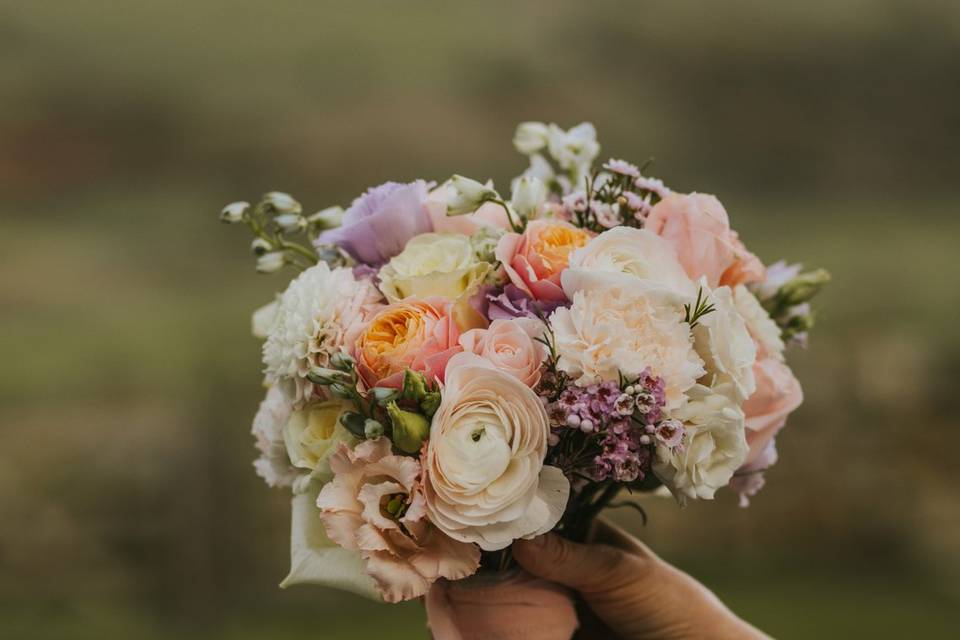 Pastel round bouquet
