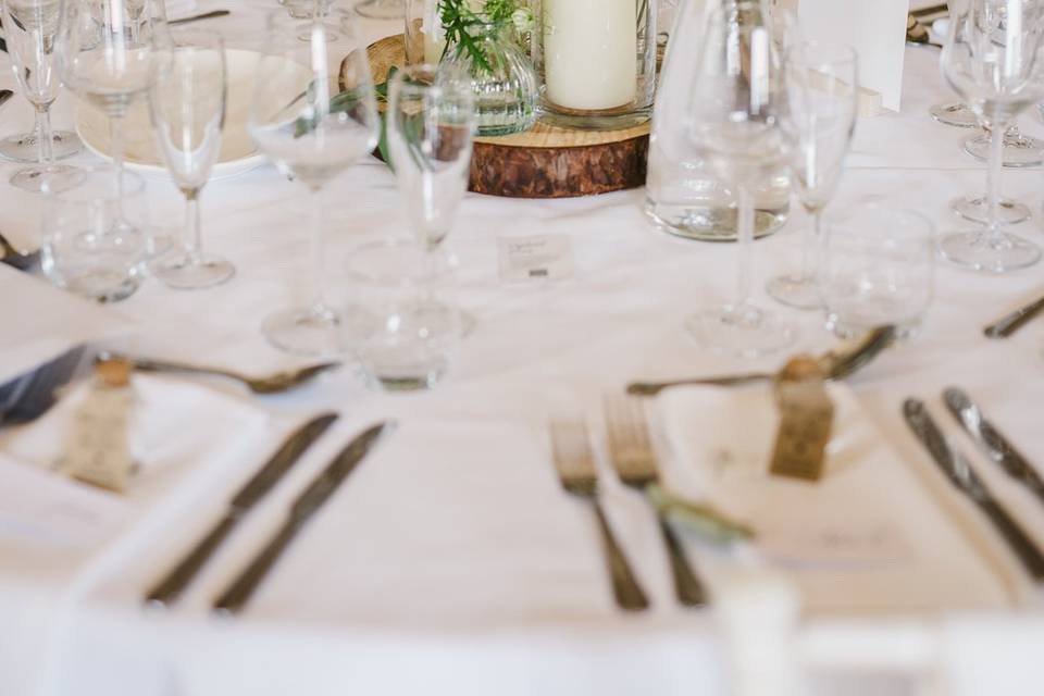 Rustic centrepieces