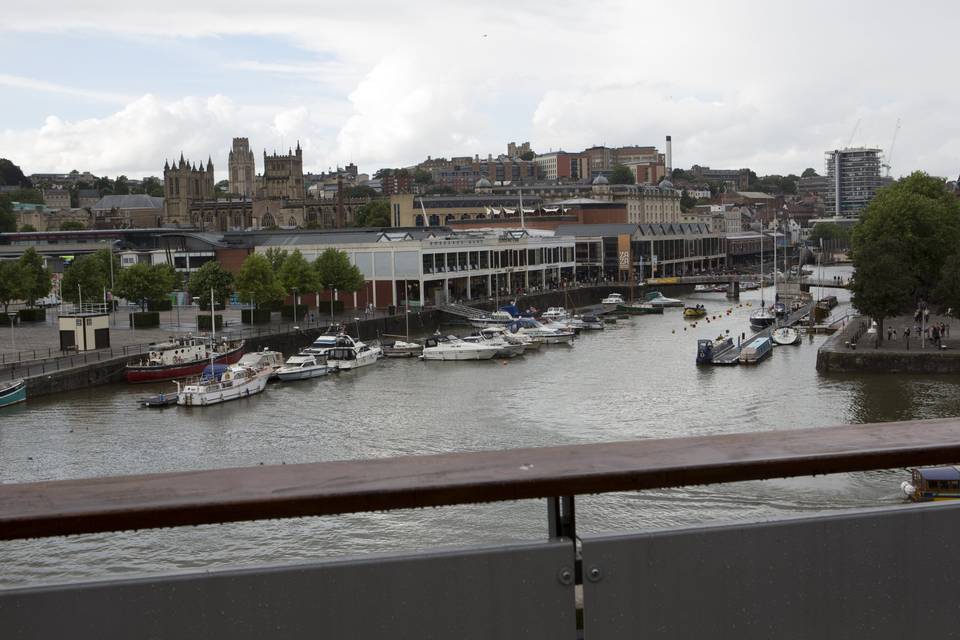 View from the rooftop terrace