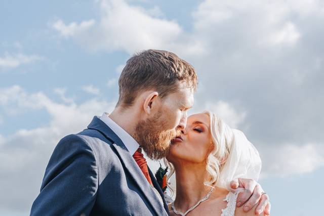 A beautiful meadow kiss