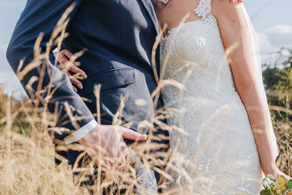 A beautiful meadow kiss