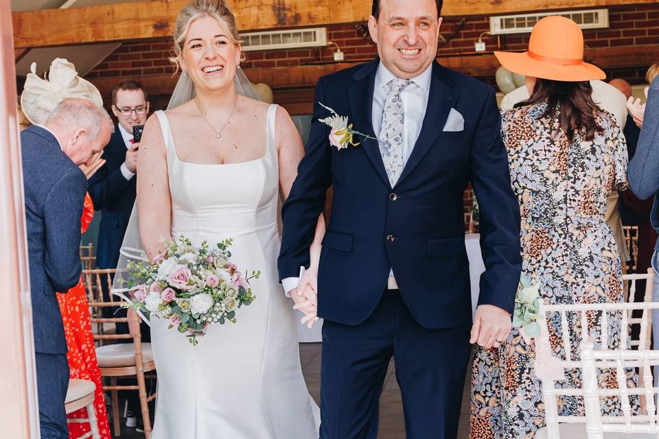 Ceremony exit moment