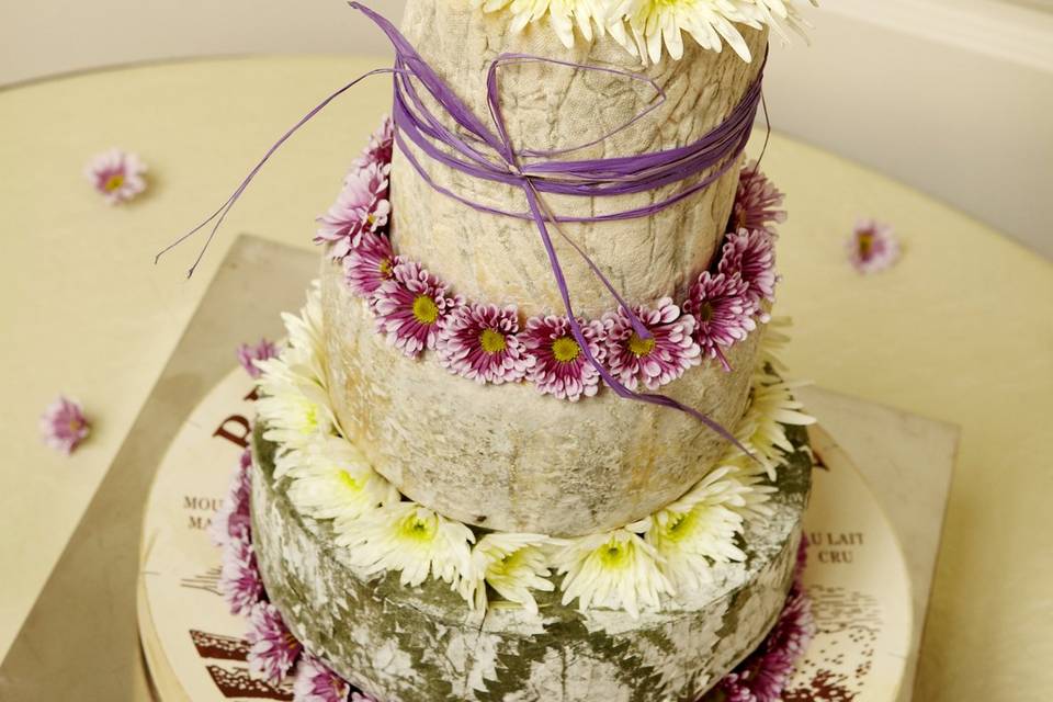 Cheese wedding cake