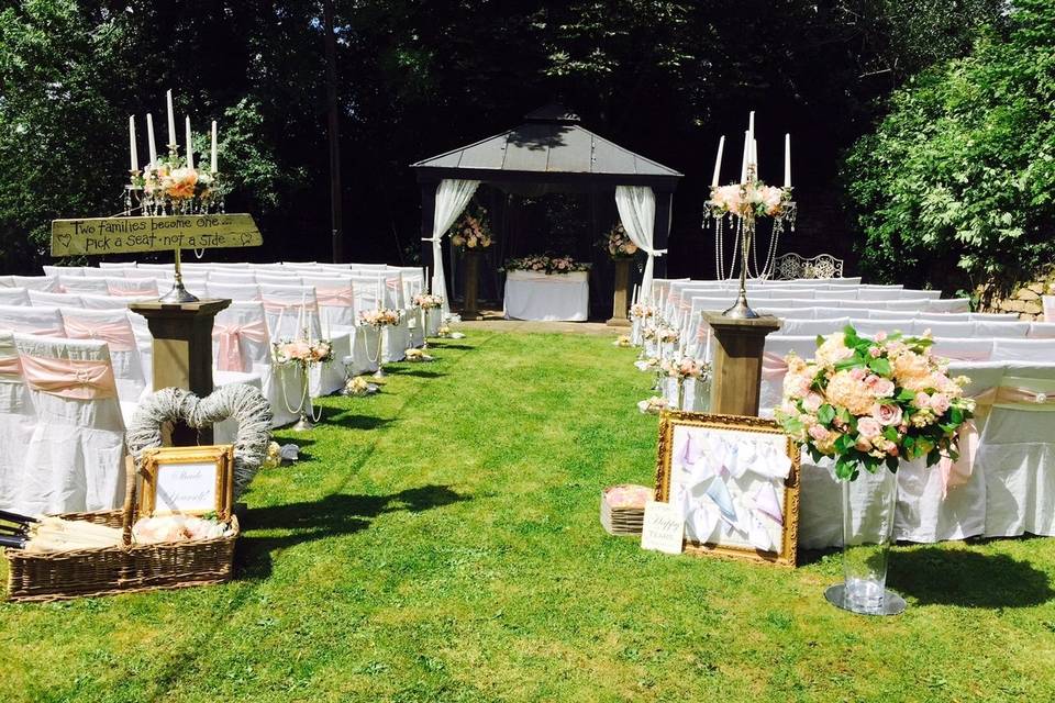 Blackbrook House - Outdoor ceremony