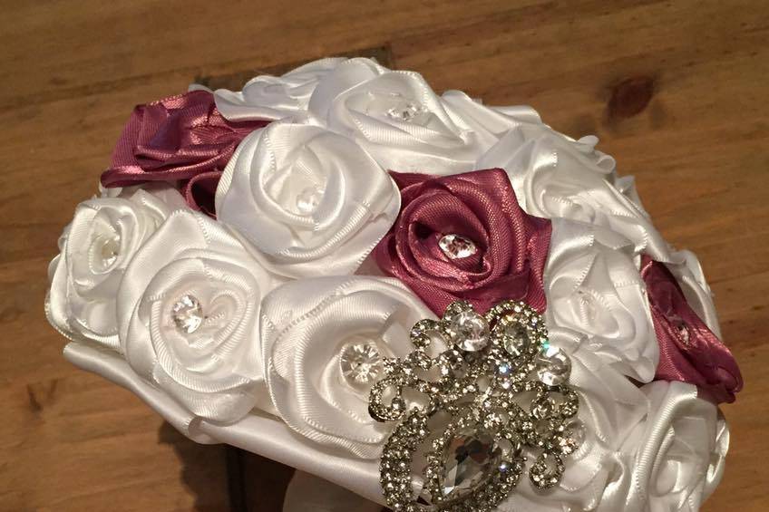 Handmade Satin Bridal Bouquet