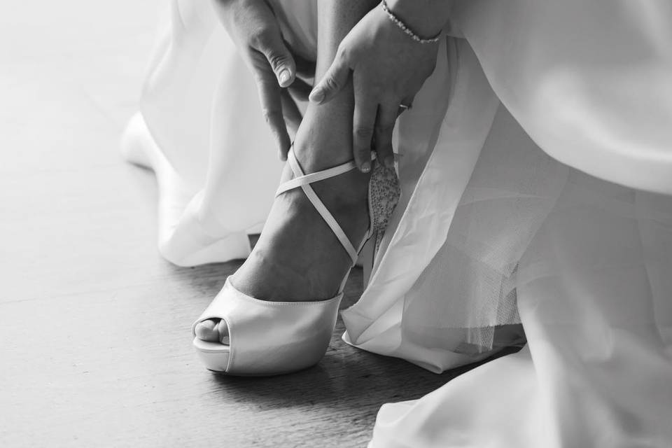 Details of bridal prep