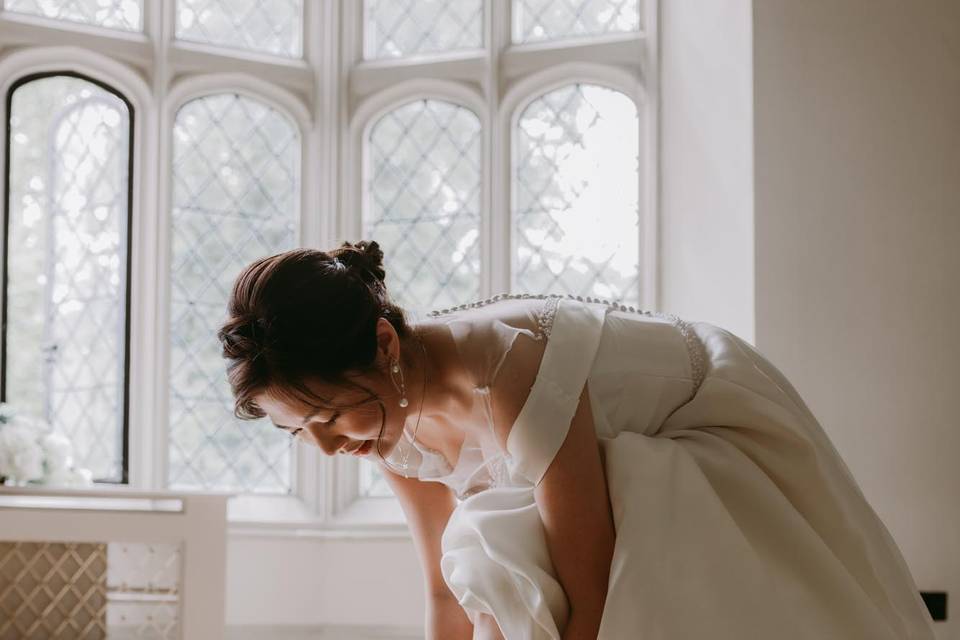 Bridal prep the hall place