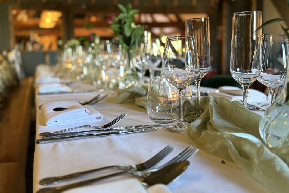 Table set up
