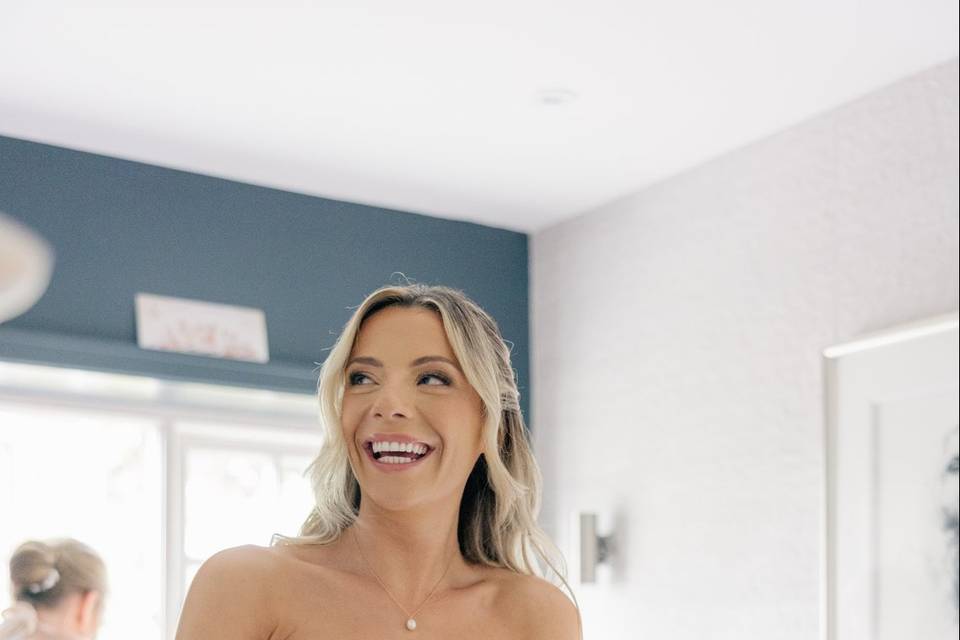 Happy bride