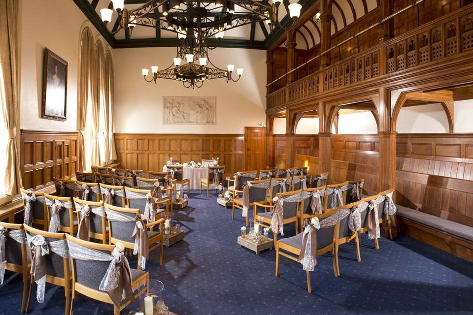 Wedding Ceremony in Whitworth Council Chamber