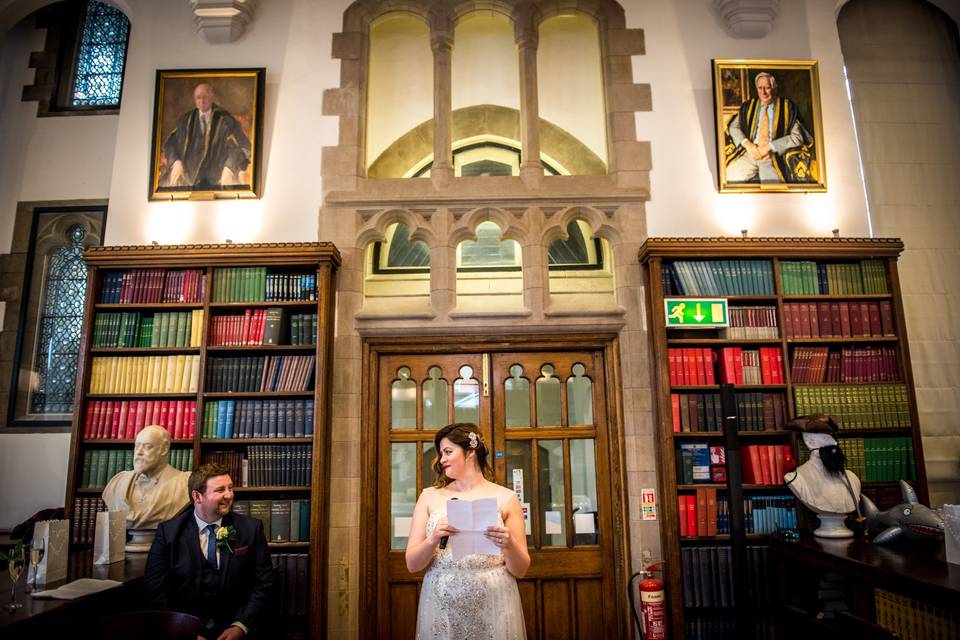 Wedding Speeches in Christies Bistro