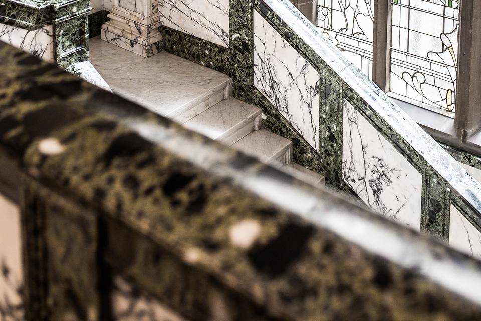 Marble stairs