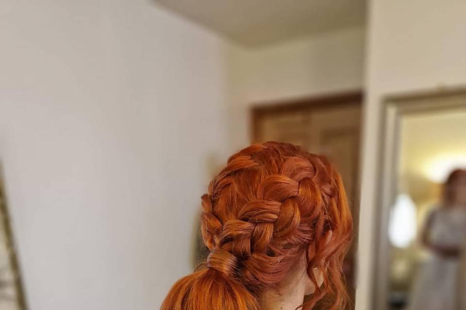 Bride hair