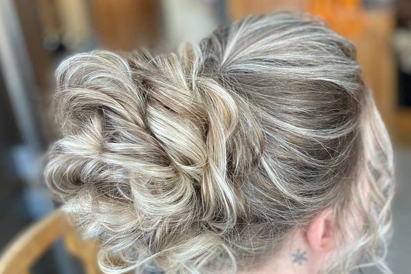 Bride updo