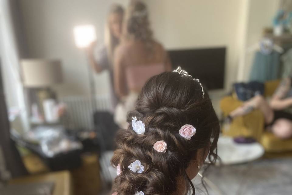 Bride hair