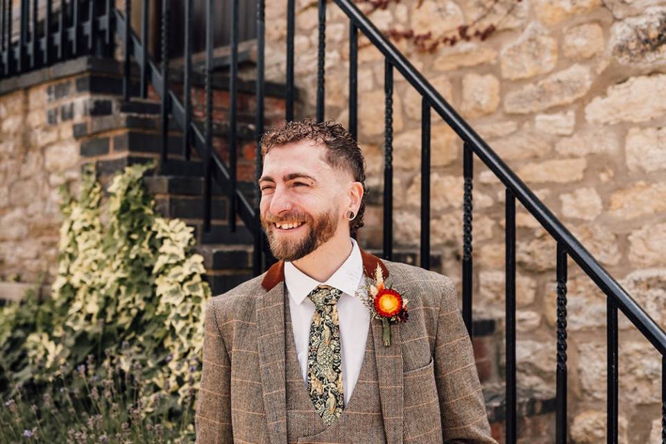 Dried Flower Buttonhole