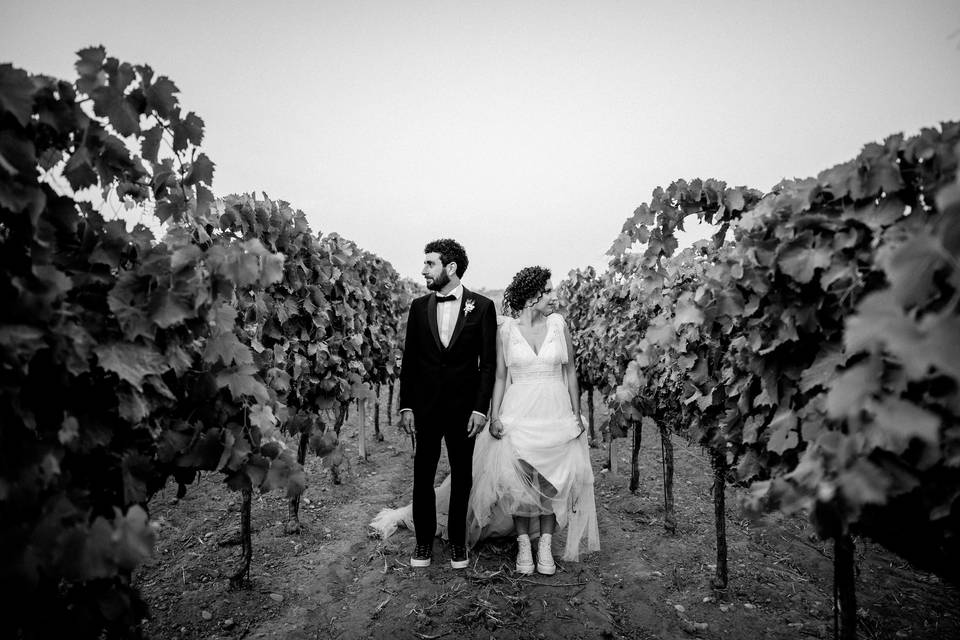 B&W Wedding in Sicily