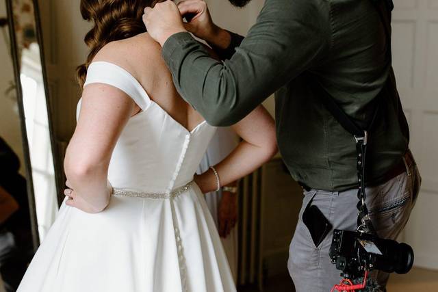 Matt helping with bridal prep