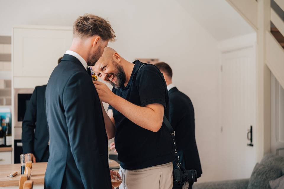 Matt helping on the morning