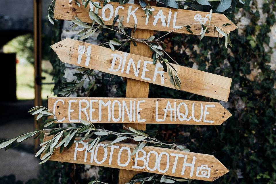 Rustic signage