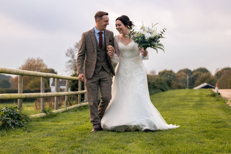 Bride and groom portrait