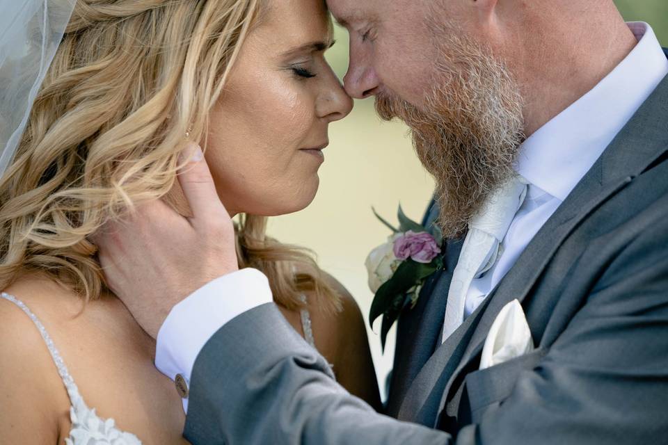 Bride and groom portrait