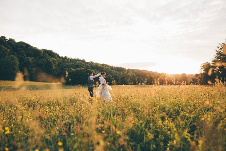 Dancing amongst the flowers