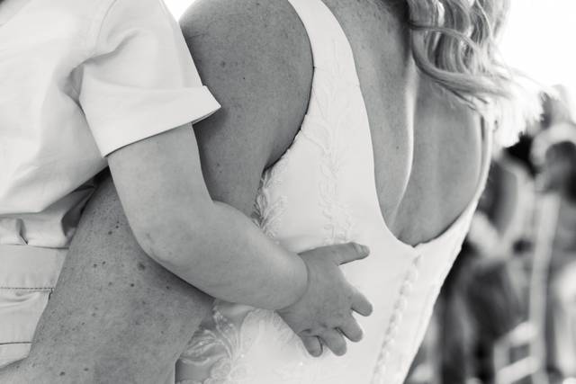 Bride and son