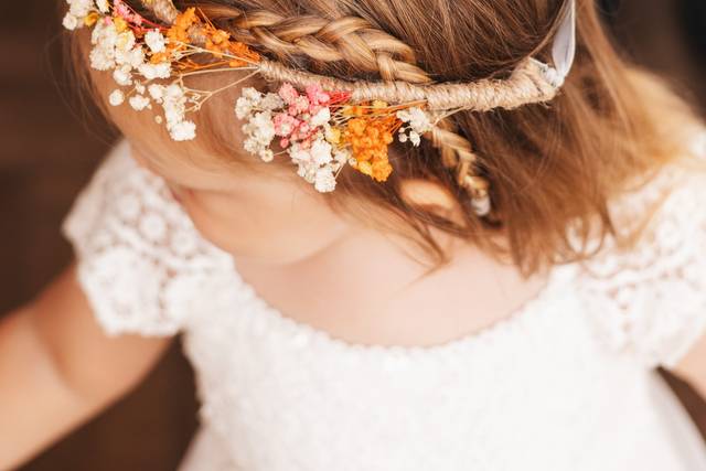 Flower girl hair