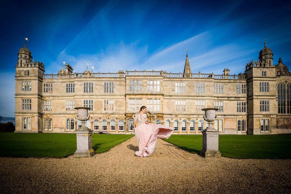 A twirl from the bride