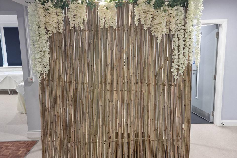 Bamboo backdrop