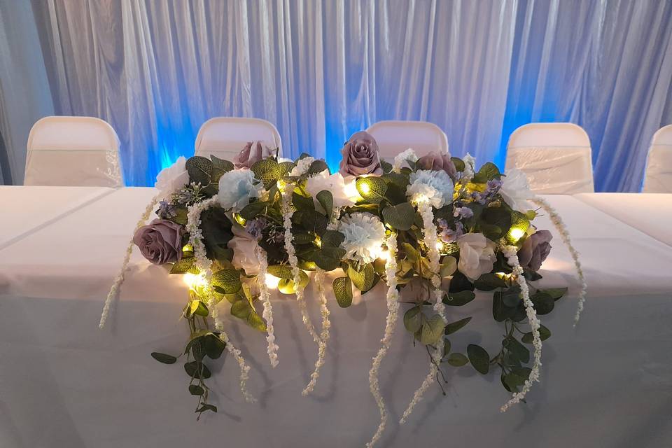 Top Table flower arrangement