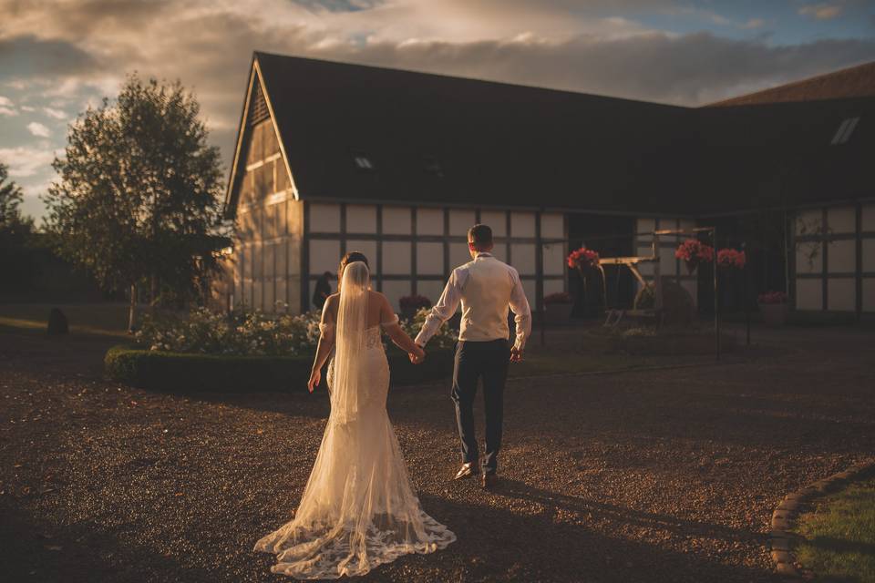 Sunset stroll together