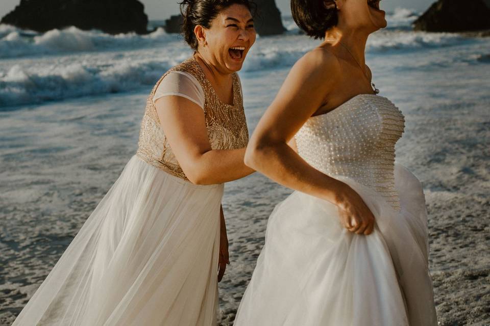 Seaside elopement