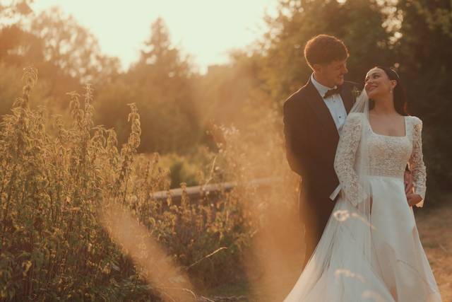 Sunset garden moment