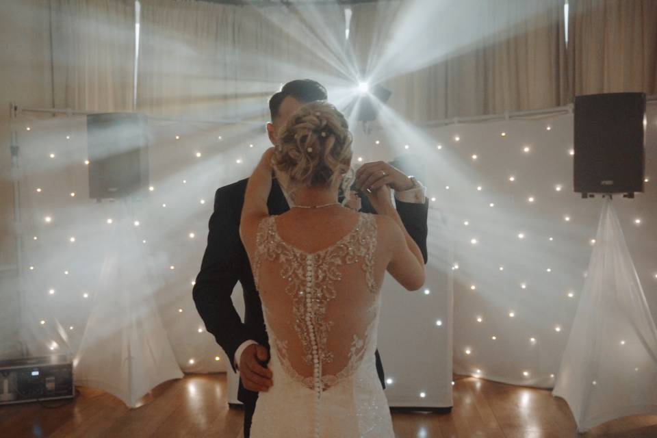 Romantic first dance